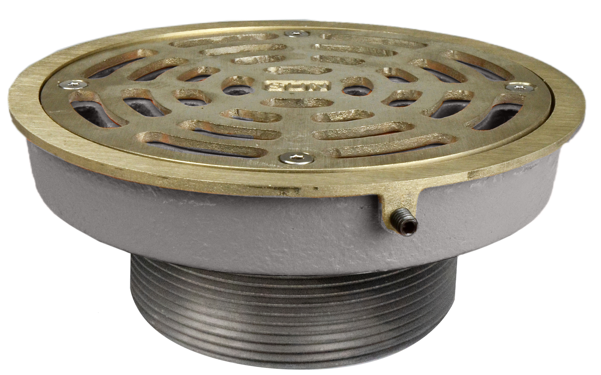 862-47LIN - Round Cast Iron Ring & Strainer - Nickel-Bronze Veneer