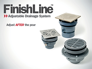 Show the FinishLine Adjustable Drainage System