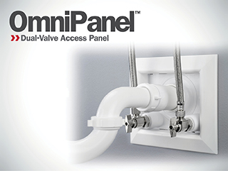 Show the OmniPanel Dual Valve Access Panel