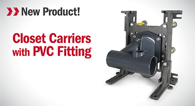 Show the Closet Carriers with PVC Fitting